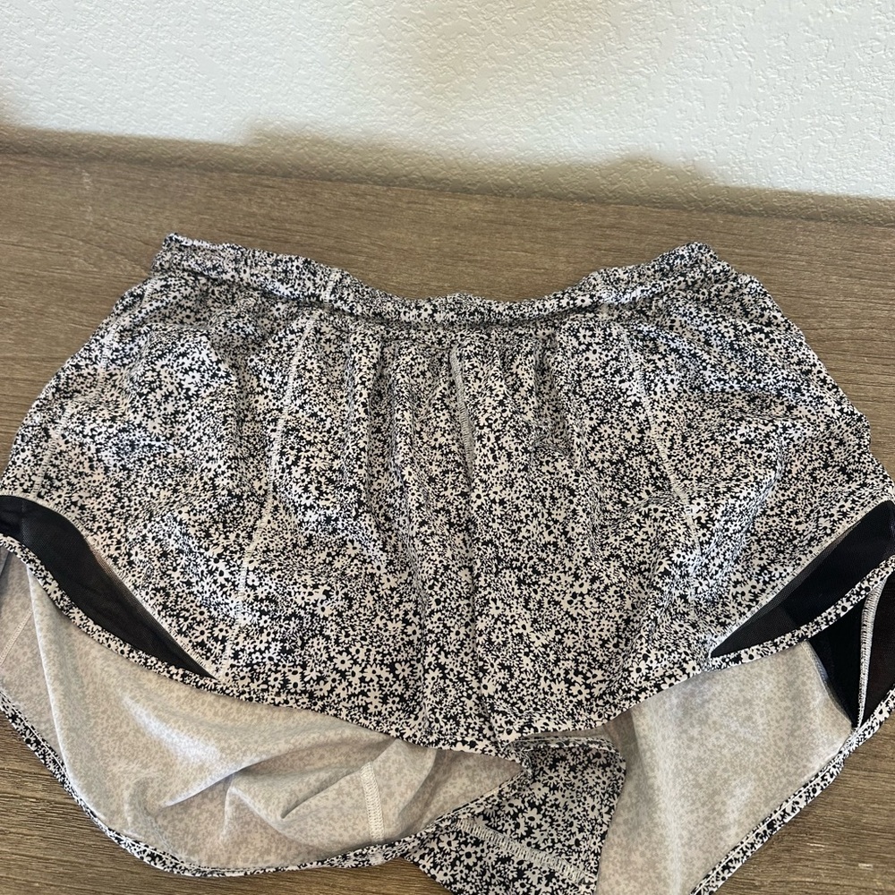 lululemon athletica Black and White Athletic Shorts